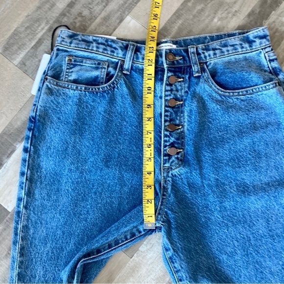 We Wore What Danielle High Rise Straight Leg Distressed Jeans Size 31 NWT EB - Picture 10 of 16